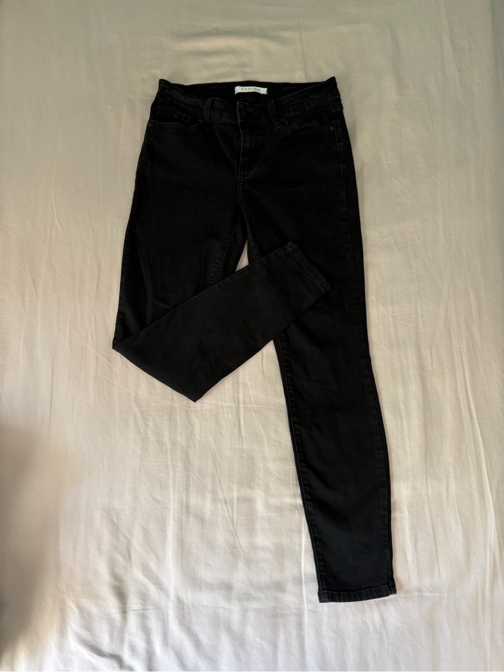 eunina Black Skinny Jeans for Women